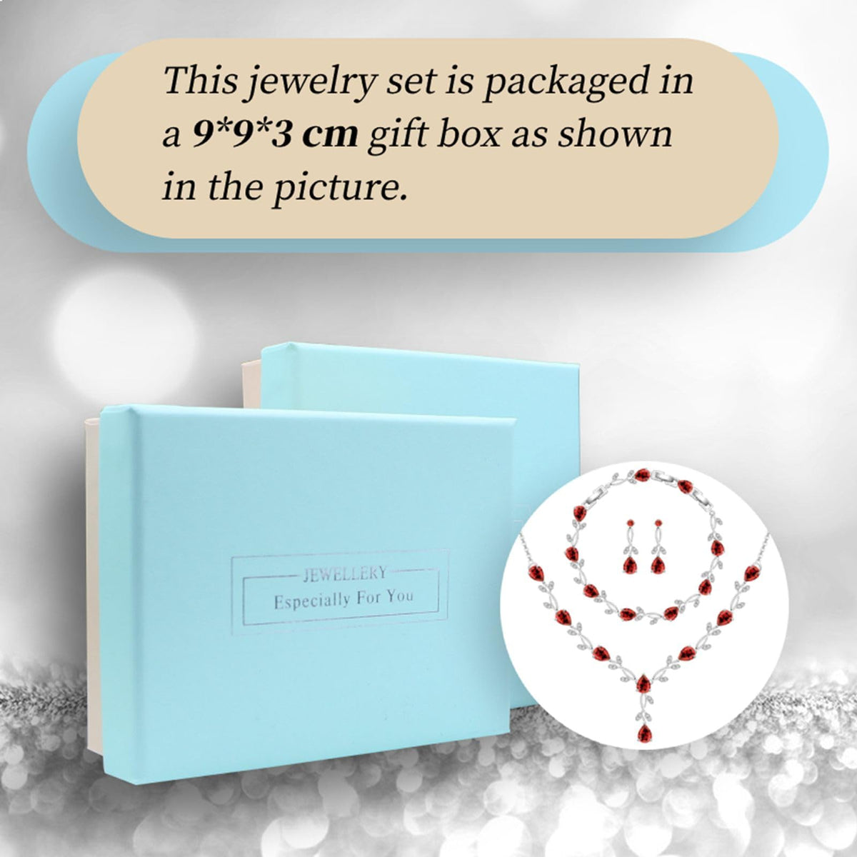 GZWHD Wedding Jewelry Sets for Bride Bridesmaid Women Cubic Zirconia Necklace Earrings Bracelet Set Gift for Mother Friend Wife Daughter Sister Party Prom Jewelry