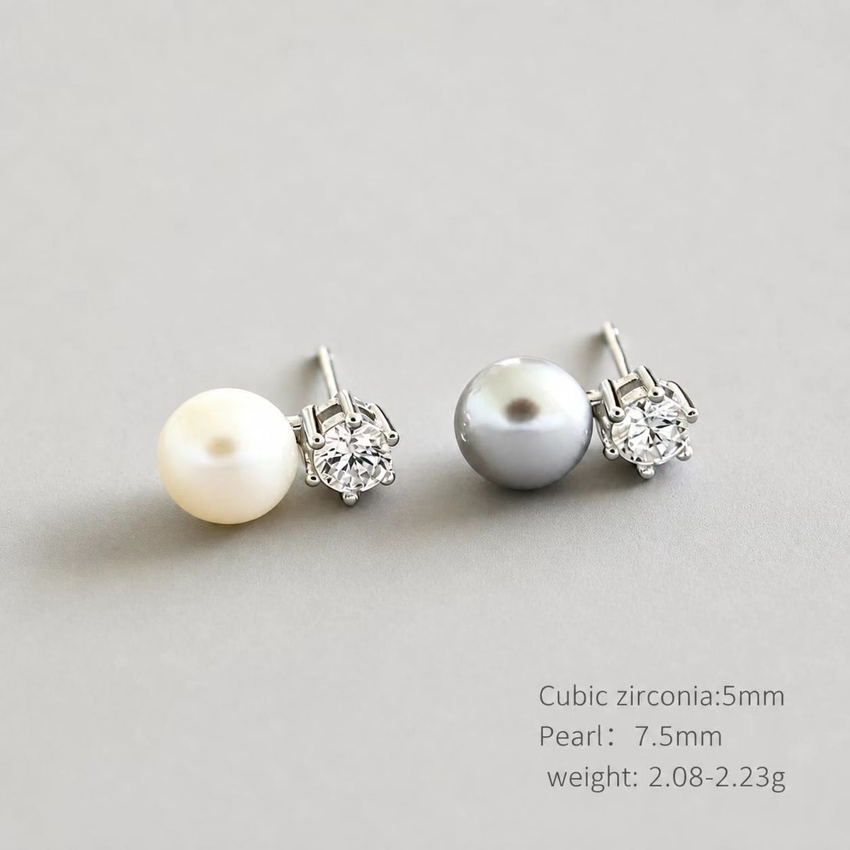 Women Elegant Natural Pearl 925 Sterling Silver Earring